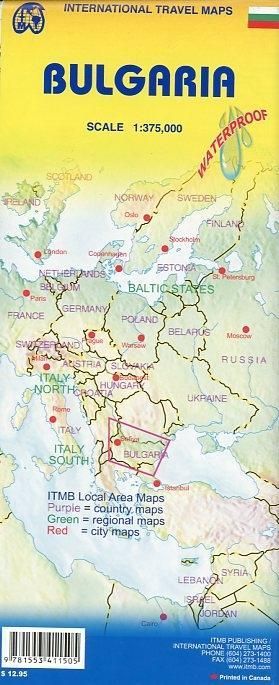 Produktbild: Bulgaria Travel Reference Map