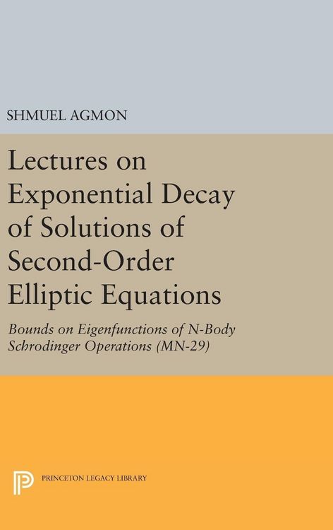 Produktbild: Lectures on Exponential Decay of Solutions of Second-Order Elliptic Equations