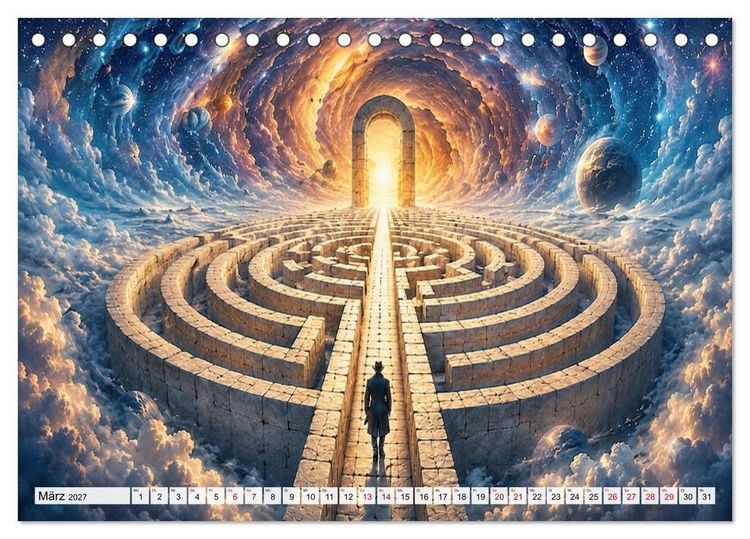 Produktbild: Zwischen Ausgang und Unendlichkeit (Tischkalender 2027 DIN A5 quer), CALVENDO Monatskalender