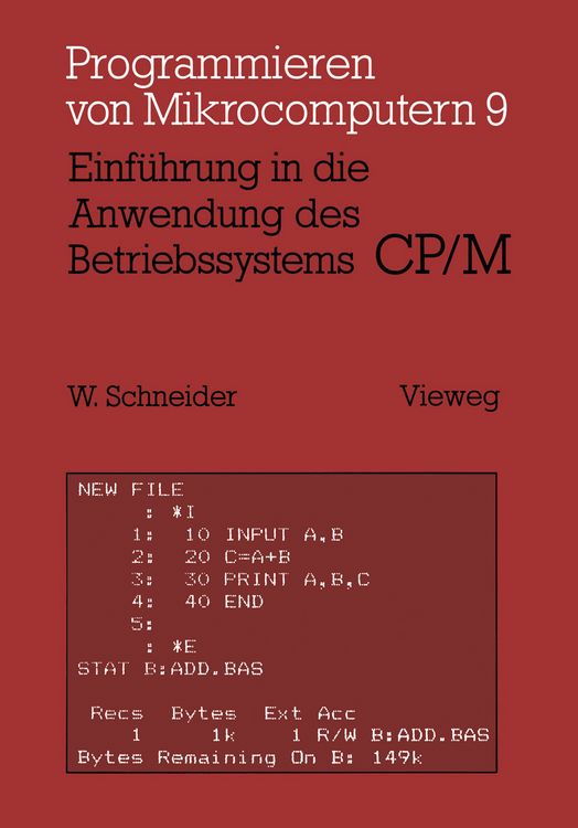 Produktbild: Einf&uuml;hrung in die Anwendung des Betriebssystems CP/M