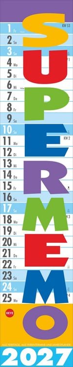 Produktbild: Supermemo Kalender 2027