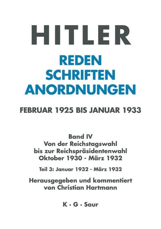 Produktbild: Januar bis M&auml;rz 1932