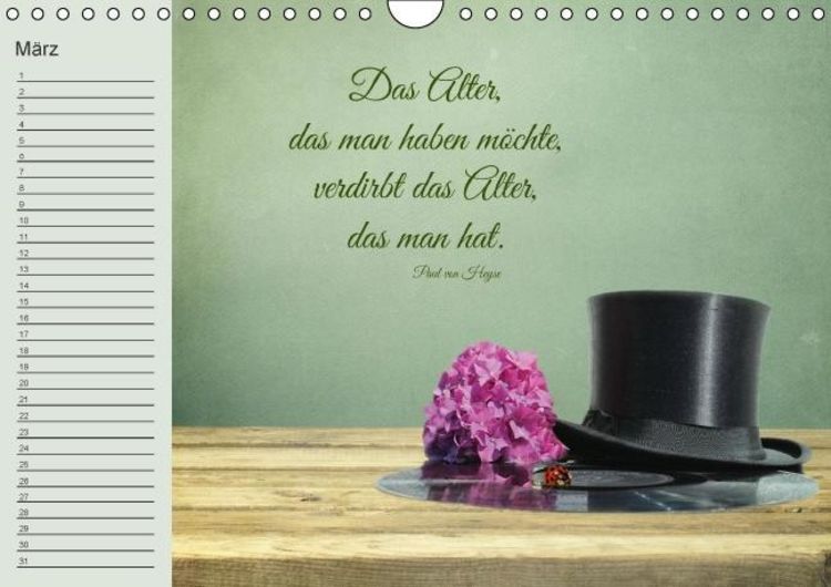 Produktbild: Spruchreifer Geburtstagskalender (Wandkalender immerw&auml;hrend DIN A4 quer)