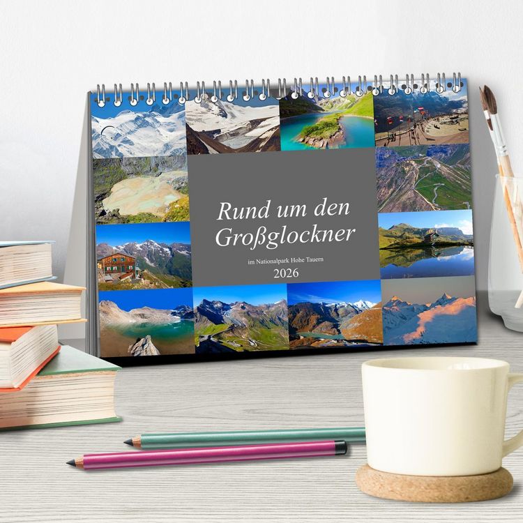 Produktbild: Rund um den Gro&szlig;glockner (Tischkalender 2026 DIN A5 quer), CALVENDO Monatskalender