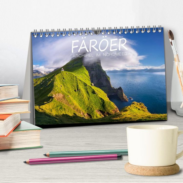Produktbild: F&auml;r&ouml;er - Archipel im Nordmeer (Tischkalender 2026 DIN A5 quer), CALVENDO Monatskalender