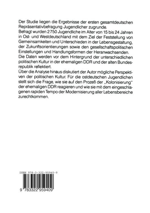 Produktbild: Jugend und Politik in Deutschland