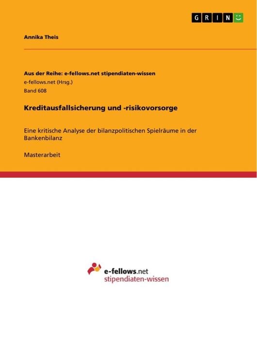 Bild vom Artikel Kreditausfallsicherung und -risikovorsorge vom Autor Annika Theis