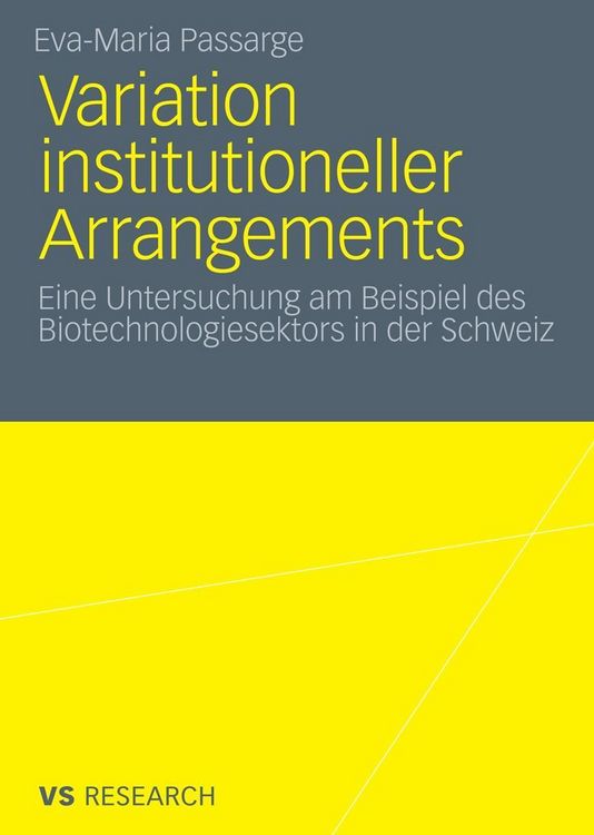 Produktbild: Variation institutioneller Arrangements