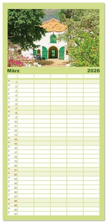Produktbild: Familienplaner 2026 - Kapstadt: Leben unterm Tafelberg mit 5 Spalten (Wandkalender, 21 x 45 cm) CALVENDO