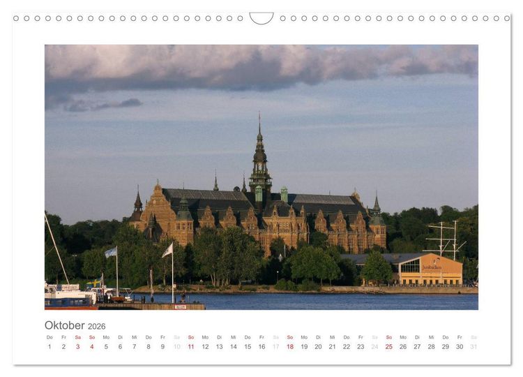 Produktbild: Stockholm - Licht des Nordens (Wandkalender 2026 DIN A3 quer), CALVENDO Monatskalender