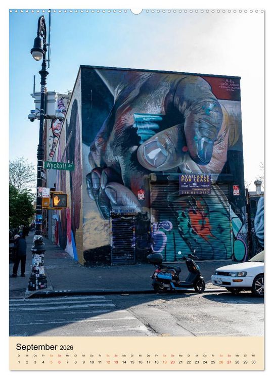 Produktbild: Walls of New York &ndash; Street Art in Farbe (Wandkalender 2026 DIN A2 hoch), CALVENDO Monatskalender