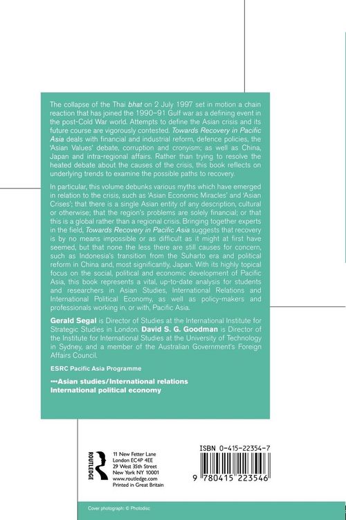 Produktbild: Towards Recovery in Pacific Asia