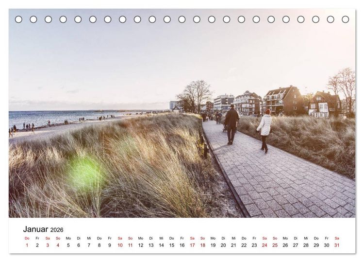 Produktbild: Schleswig-Holstein in 365 Farben (Tischkalender 2026 DIN A5 quer), CALVENDO Monatskalender