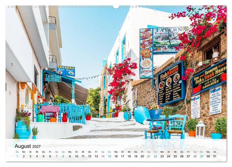 Produktbild: Insel Kos - Trauminsel des Dodekanes (Wandkalender 2027 DIN A2 quer), CALVENDO Monatskalender