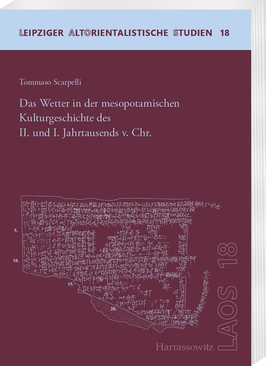 Produktbild: Das Wetter in der mesopotamischen Kulturgeschichte des II. und I. Jahrtausends v. Chr.