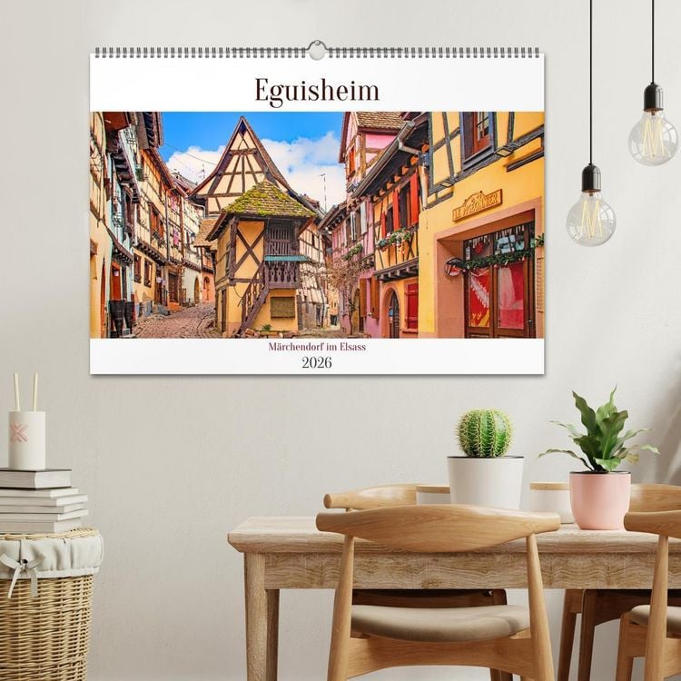 Produktbild: Eguisheim - M&auml;rchendorf im Elsass (Wandkalender 2026 DIN A2 quer), CALVENDO Monatskalender