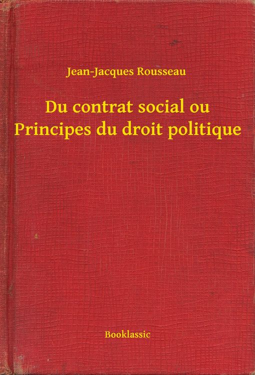 Produktbild: Du contrat social ou Principes du droit politique