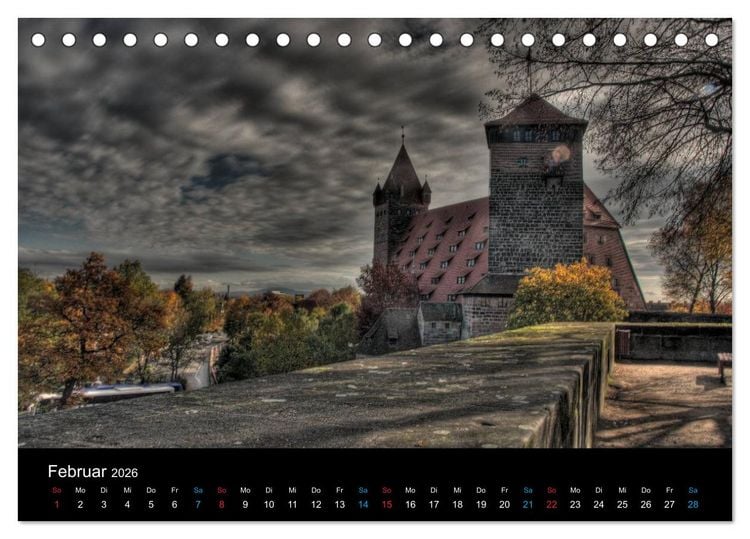 Produktbild: Meine Stadt N&uuml;rnberg 2026 (Tischkalender 2026 DIN A5 quer), CALVENDO Monatskalender