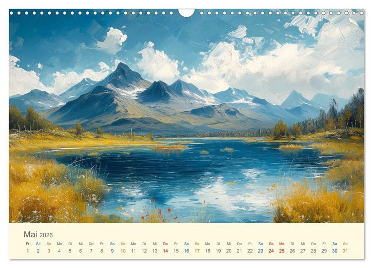 Produktbild: Impressionistische Naturlandschaften (Wandkalender 2026 DIN A3 quer), CALVENDO Monatskalender