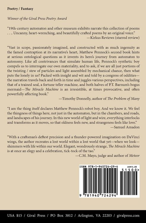 Produktbild: The Miracle Machine: poems