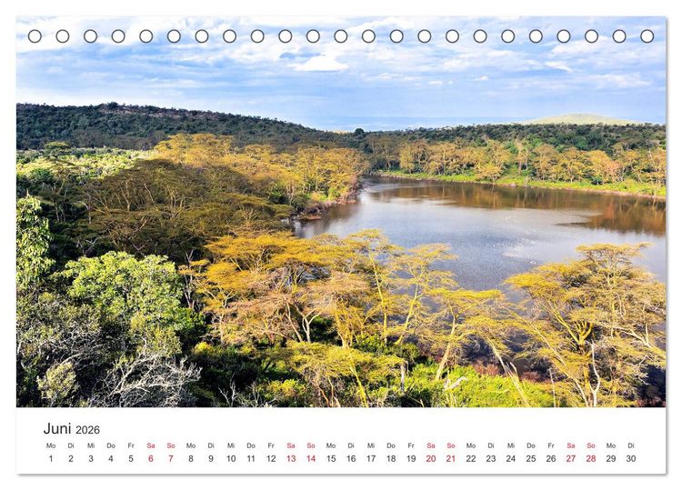 Produktbild: Kenia - Ein Land wie Afrika (Tischkalender 2026 DIN A5 quer), CALVENDO Monatskalender