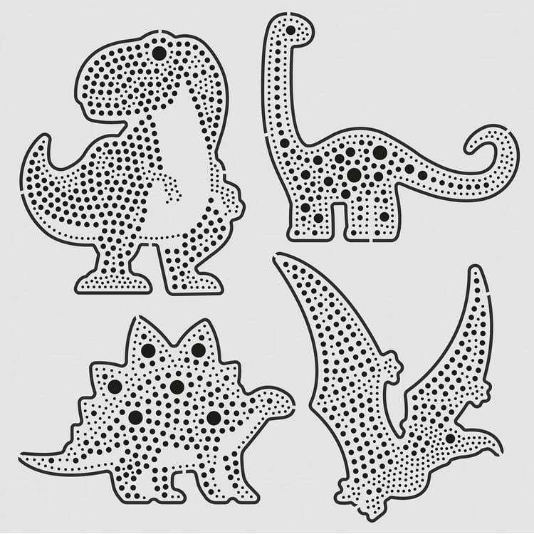 Produktbild: ALADINE - Punktmalerei Set Dinosaurier