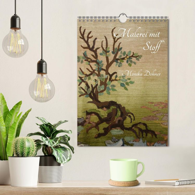 Produktbild: Malerei mit Stoff (Wandkalender 2026 DIN A4 hoch), CALVENDO Monatskalender
