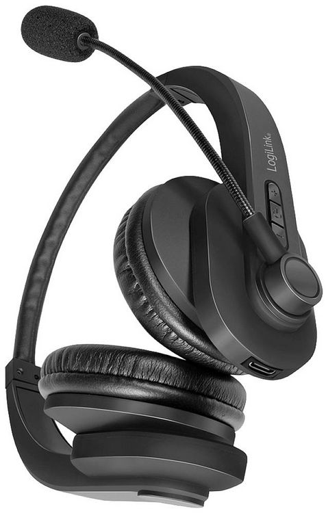 Produktbild: LogiLink BT0060 On Ear Headset Bluetooth&reg; Stereo Schwarz Computer