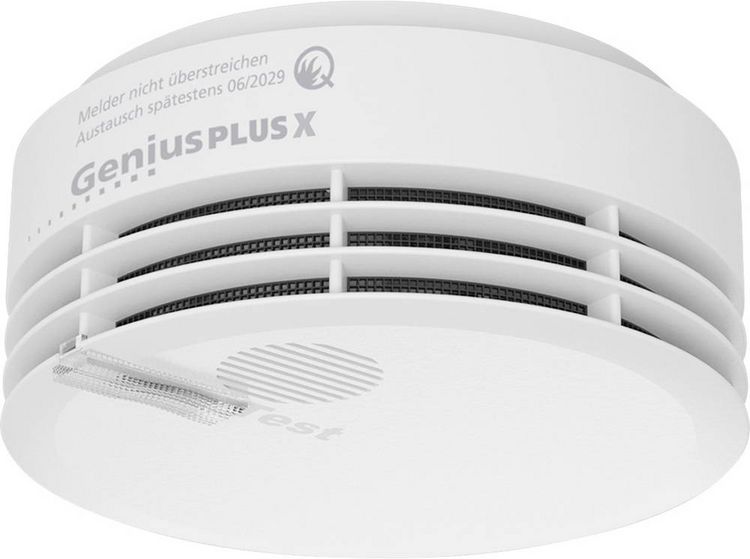 Produktbild: Hekatron Genius Plus X 2020 Funk-Rauchwarnmelder inkl. 10 Jahres-Batterie, auf Funk umr&uuml;stbar batteriebetrieben (&Oslash; x H) 104 mm x 48 mm