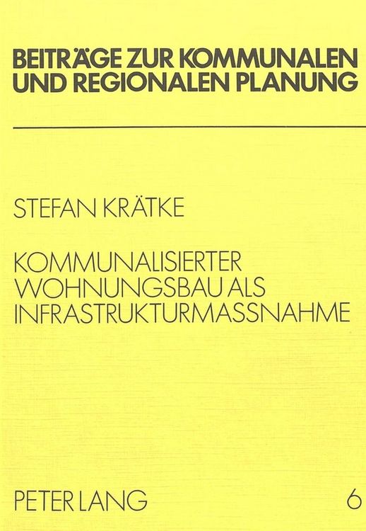 Produktbild: Kommunalisierter Wohnungsbau als Infrastrukturmassnahme