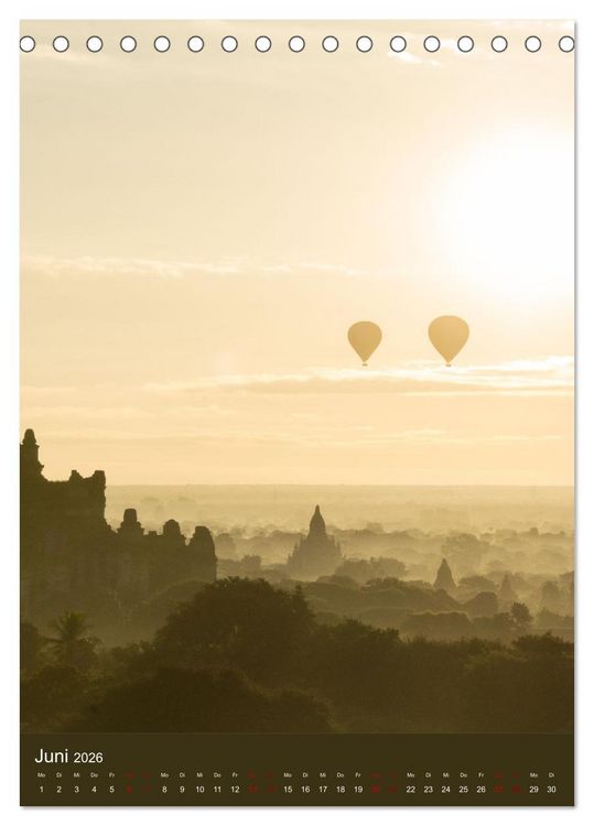 Produktbild: Reise durch Myanmar (Tischkalender 2026 DIN A5 hoch), CALVENDO Monatskalender