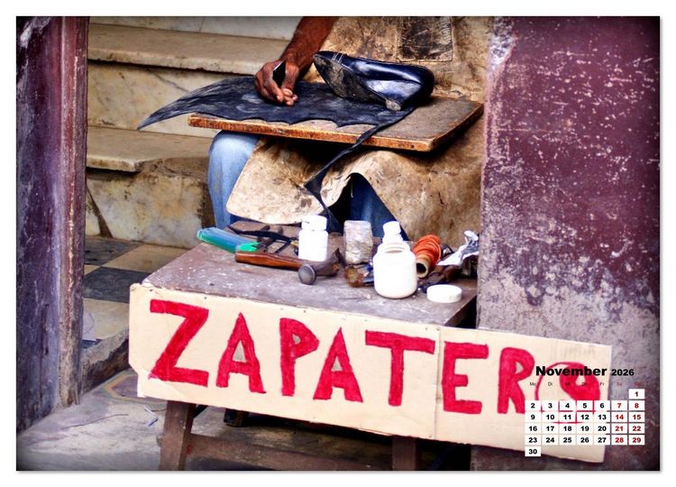 Produktbild: Zapateros - Schuhmacher in Havanna (Wandkalender 2026 DIN A3 quer), CALVENDO Monatskalender