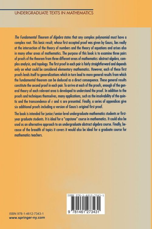 Produktbild: The Fundamental Theorem of Algebra