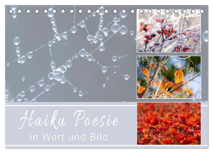 Produktbild: Haiku Poesie in Wort und Bild (Tischkalender 2026 DIN A5 quer), CALVENDO Monatskalender