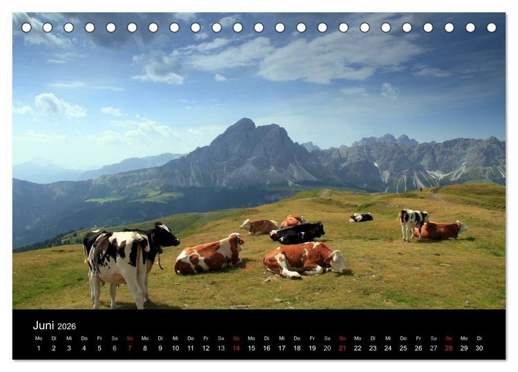 Produktbild: S&uuml;dtirol, die Perle Italiens (Tischkalender 2026 DIN A5 quer), CALVENDO Monatskalender