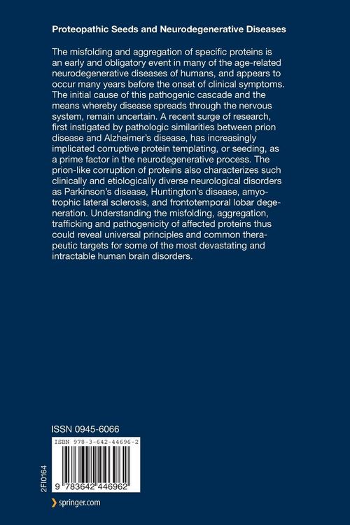 Produktbild: Proteopathic Seeds and Neurodegenerative Diseases