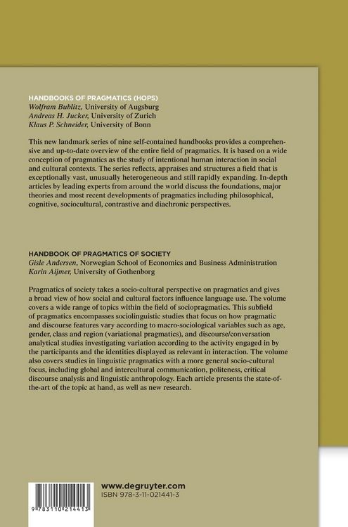 Produktbild: Pragmatics of Society
