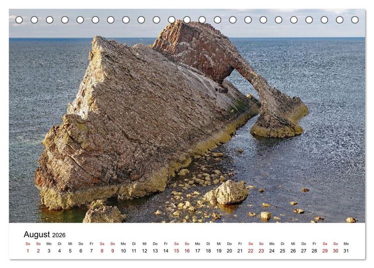 Produktbild: Von Cornwall nach Schottland (Tischkalender 2026 DIN A5 quer), CALVENDO Monatskalender