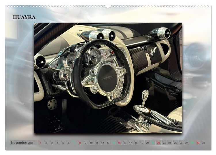 Produktbild: Pagani italienische Automobilkunst (hochwertiger Premium Wandkalender 2026 DIN A2 quer), Kunstdruck in Hochglanz