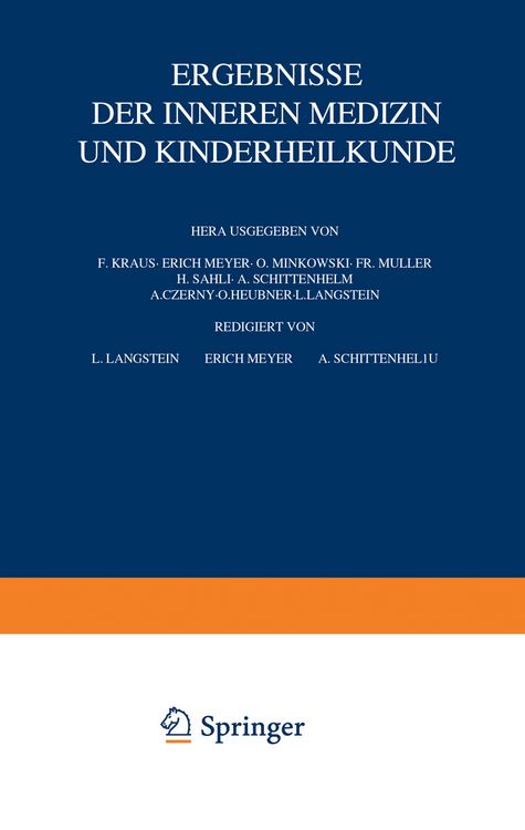 Produktbild: Ergebnisse der inneren Medizin und Kinderheilkunde