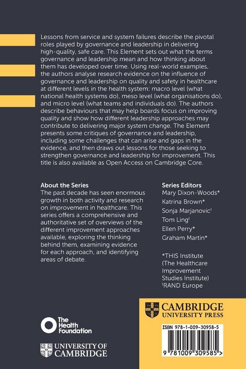 Produktbild: Governance and Leadership