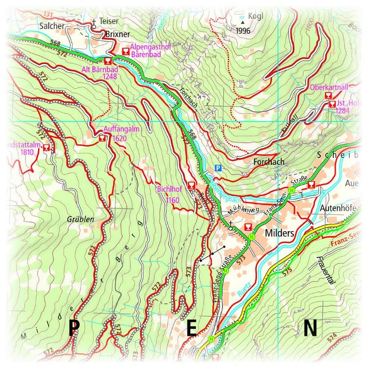 Produktbild: Stubaier Alpen, Stubaital, Wipptal Wander- und Radkarte