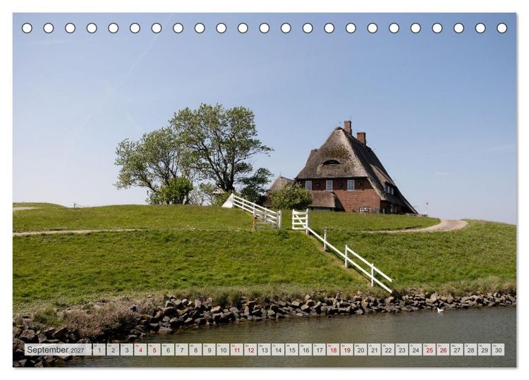 Produktbild: Wundersch&ouml;ne Hallig Hooge (Tischkalender 2027 DIN A5 quer), CALVENDO Monatskalender