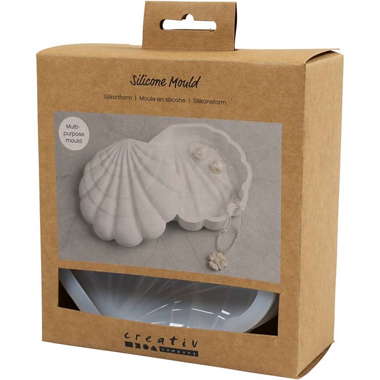 Produktbild: Creativ Company Silikonform, Muschel, H 3 cm, L 13,2 cm, B 13,3 cm, 1 Stk