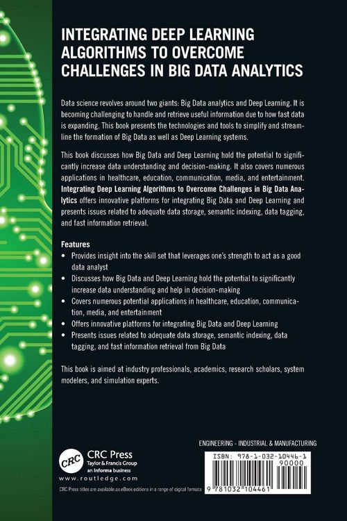 Produktbild: Integrating Deep Learning Algorithms to Overcome Challenges in Big Data Analytics