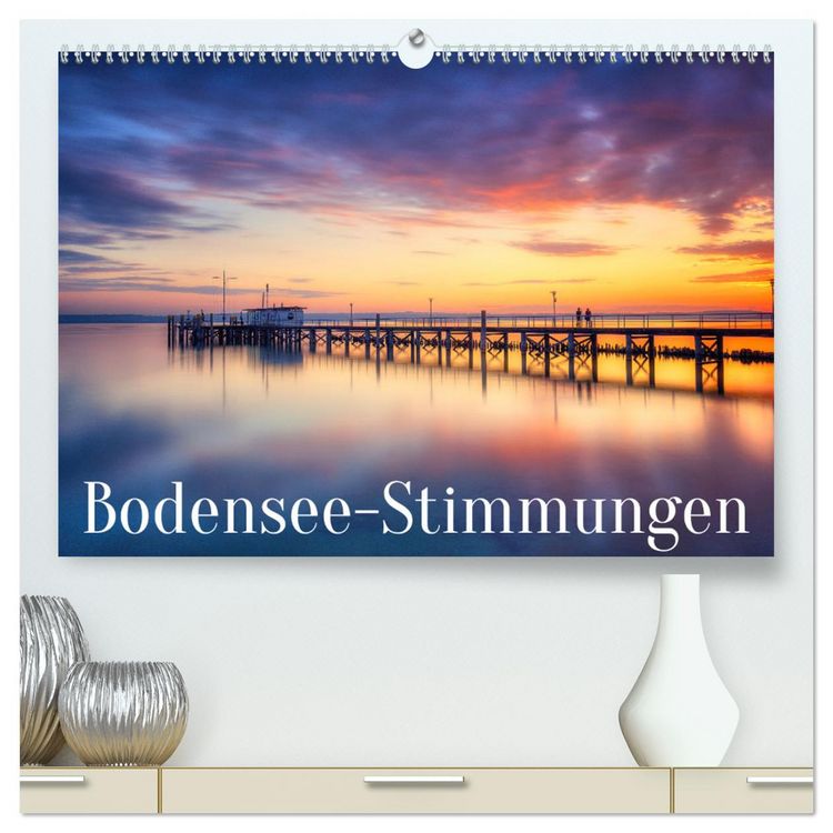 Produktbild: Bodensee-Stimmungen (hochwertiger Premium Wandkalender 2026 DIN A2 quer), Kunstdruck in Hochglanz