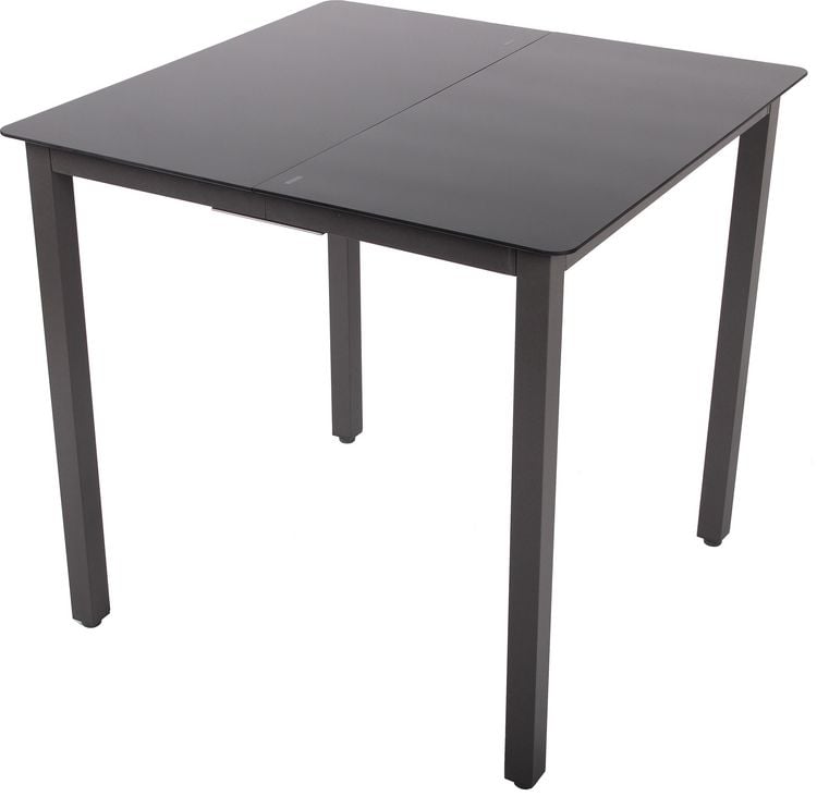 Produktbild: Aluminium Glas Gartentisch Balkontisch 80x80 cm