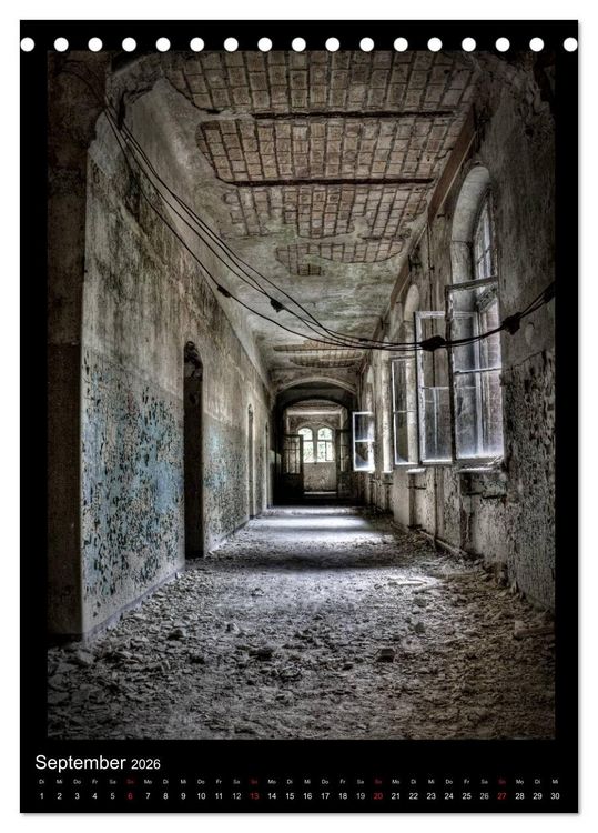Produktbild: Lost Places Vergessene Orte (Tischkalender 2026 DIN A5 hoch), CALVENDO Monatskalender