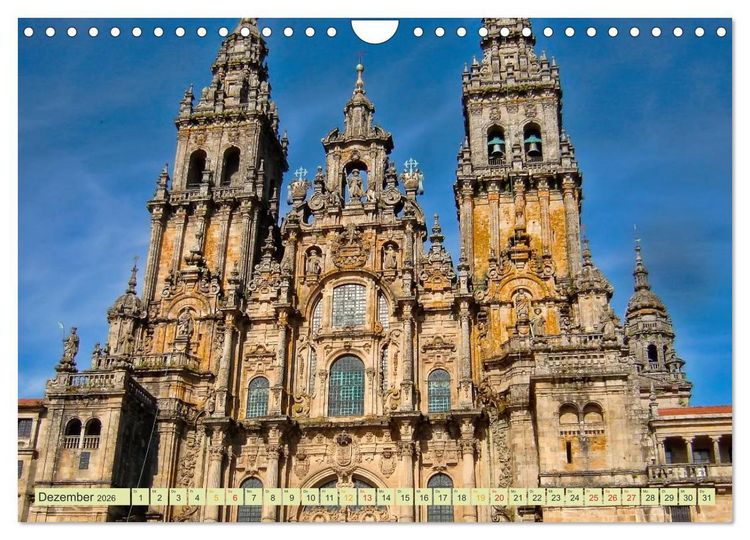Produktbild: Jakobsweg - pilgern auf dem Camino de Santiago (Wandkalender 2026 DIN A4 quer), CALVENDO Monatskalender