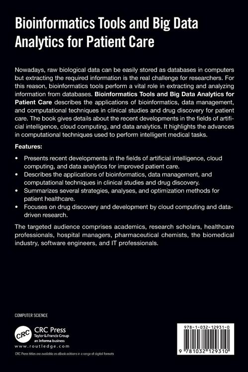 Produktbild: Bioinformatics Tools and Big Data Analytics for Patient Care